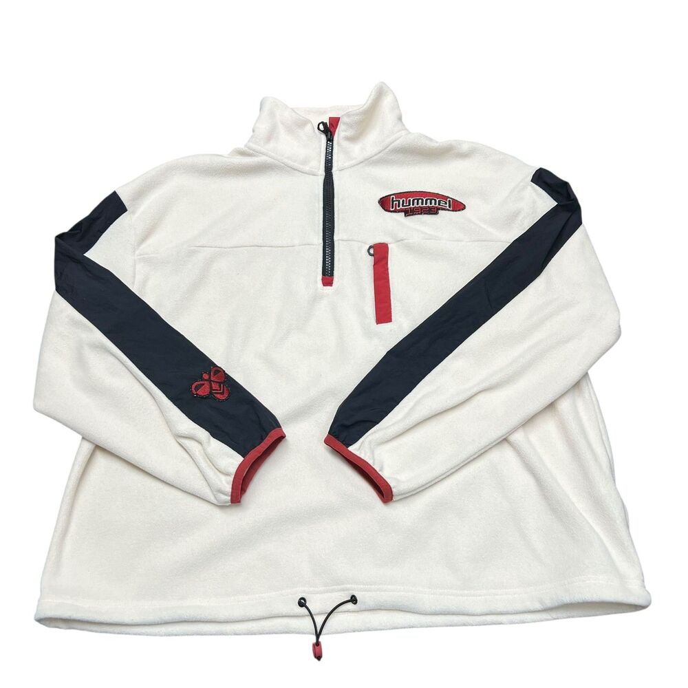 Vintage Hummel half-zip fleece sweatshirt Womens Large Y2k